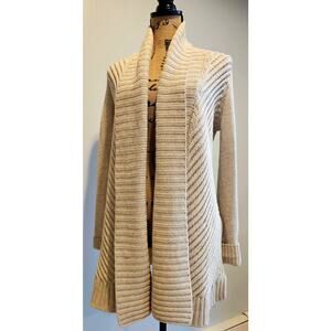 Vince Cardigan Sweater  50% YakYak 50% Wool, Cream, Knit, Shawl, Sz XS
